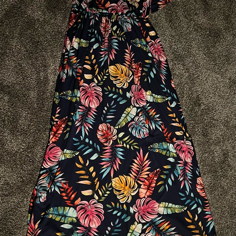 Mother Bee Maternity Floral Print Dress